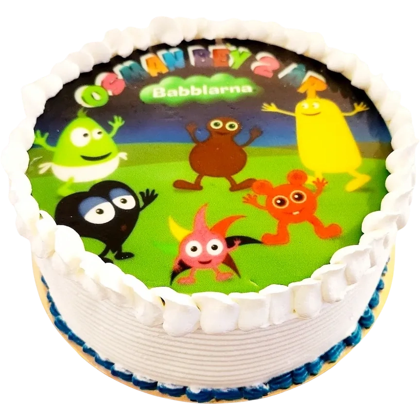 Babblarna bildtårta - Mintårta