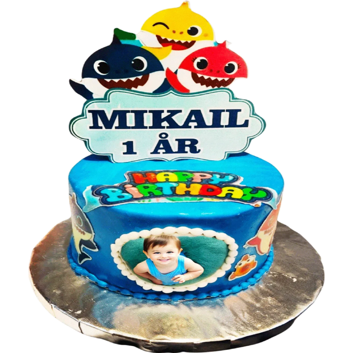 Baby shark tårta - Mintårta