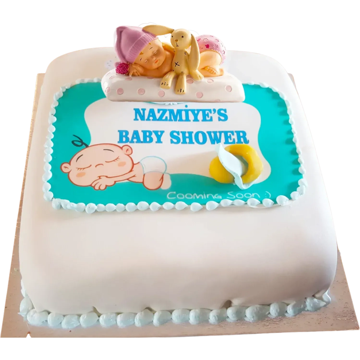 Babyshower coming soon - Mintårta