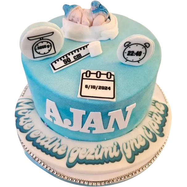 Babyshower it´s a boy - Mintårta