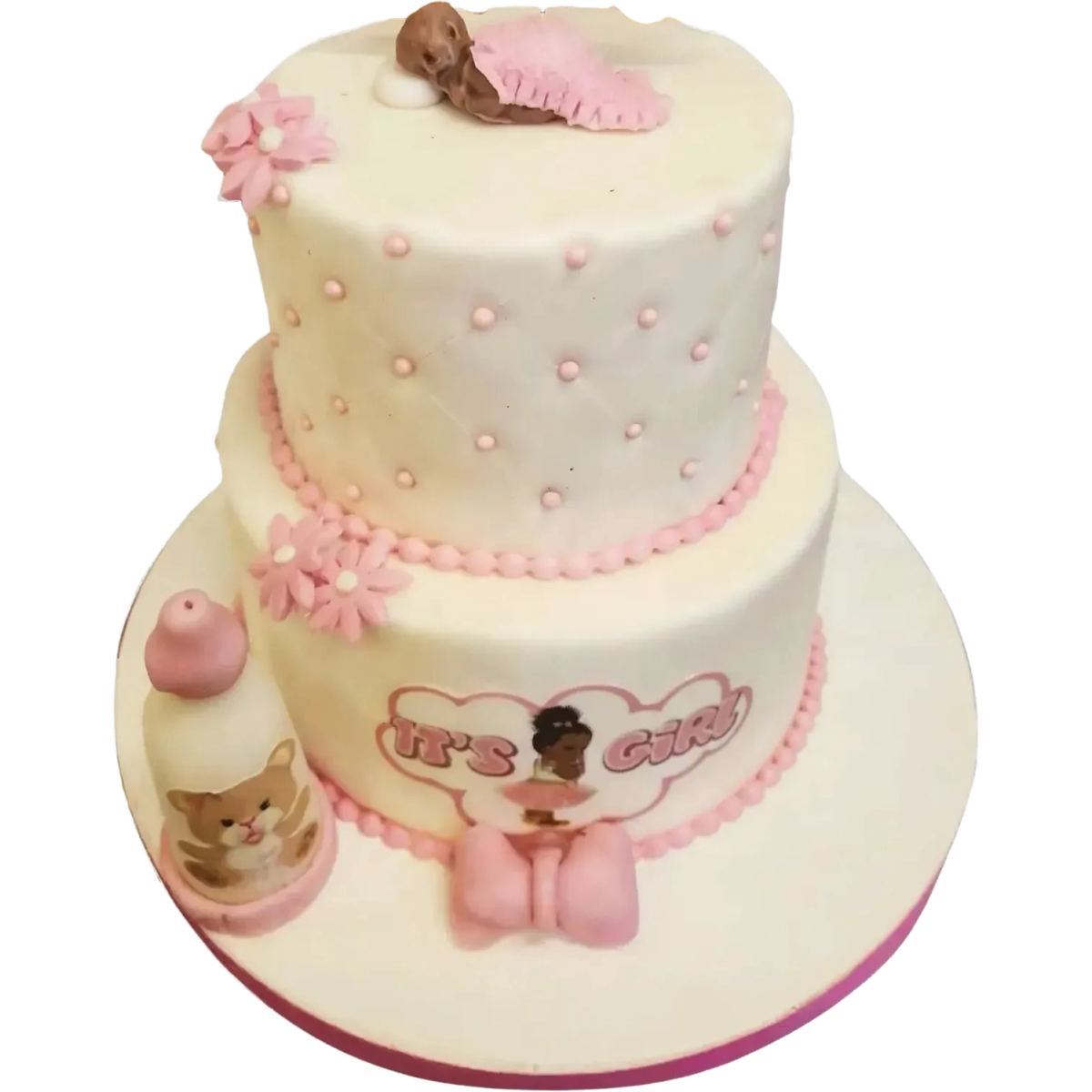 Babyshower it´s a girl - Mintårta