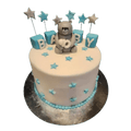 Babyshower star blå - Mintårta