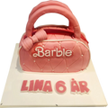 Barbie väska tårta - Mintårta