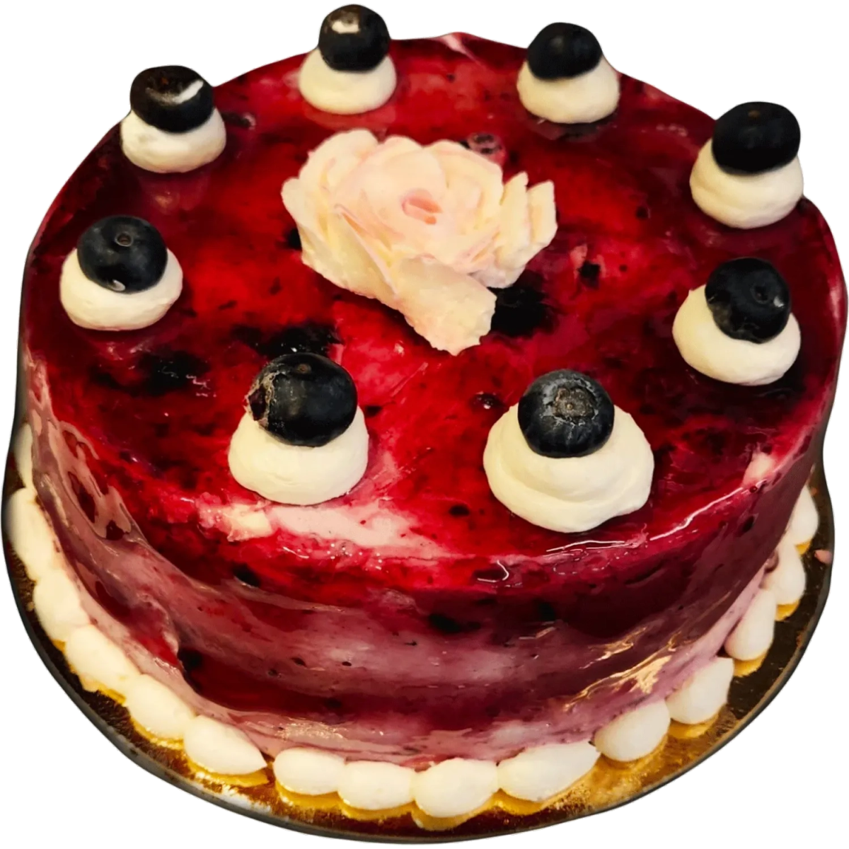 Blåbär delipaste - Mintårta