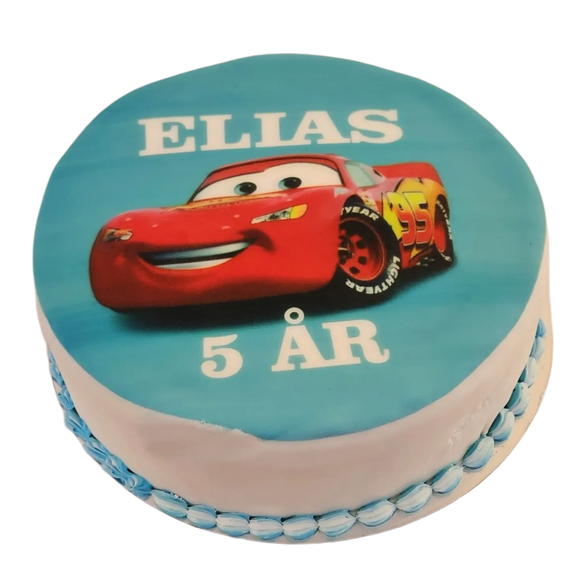 Blixten mcqueen tårta - Mintårta