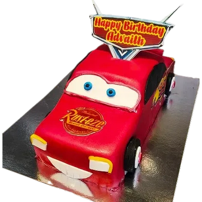 Cars figur tårta - Mintårta