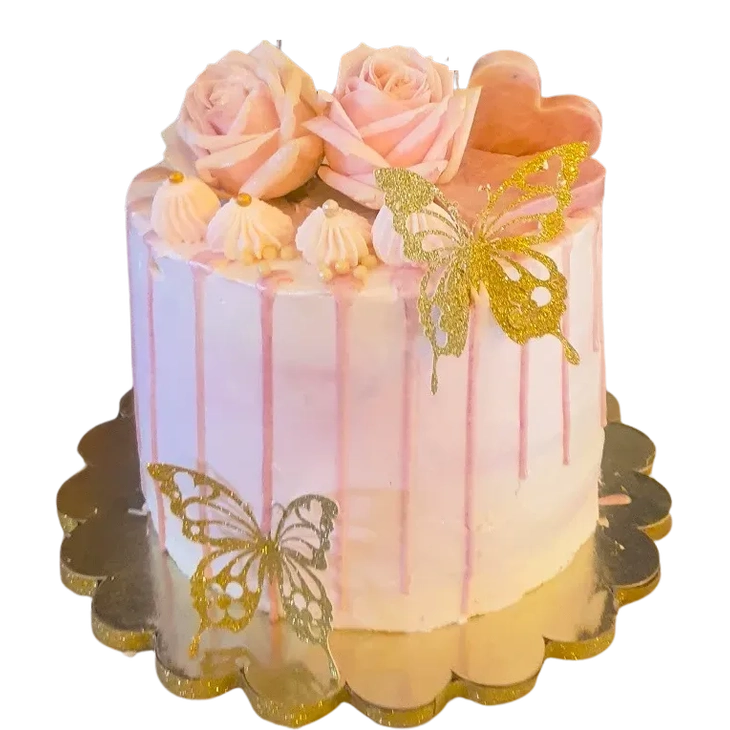 Elegant Rosentårta - Mintårta