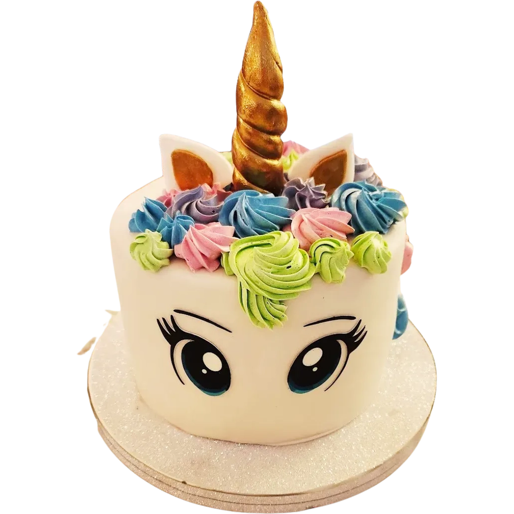 Enhörningstårta / unicorn - Mintårta