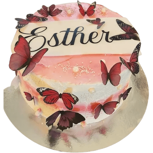 Fjärilsfantastens tårta - Mintårta