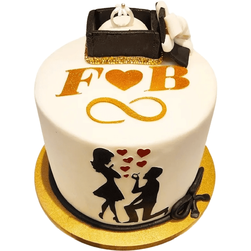 Förlovningstårta - Mintårta