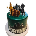 Fortnite sticker tårta - Mintårta