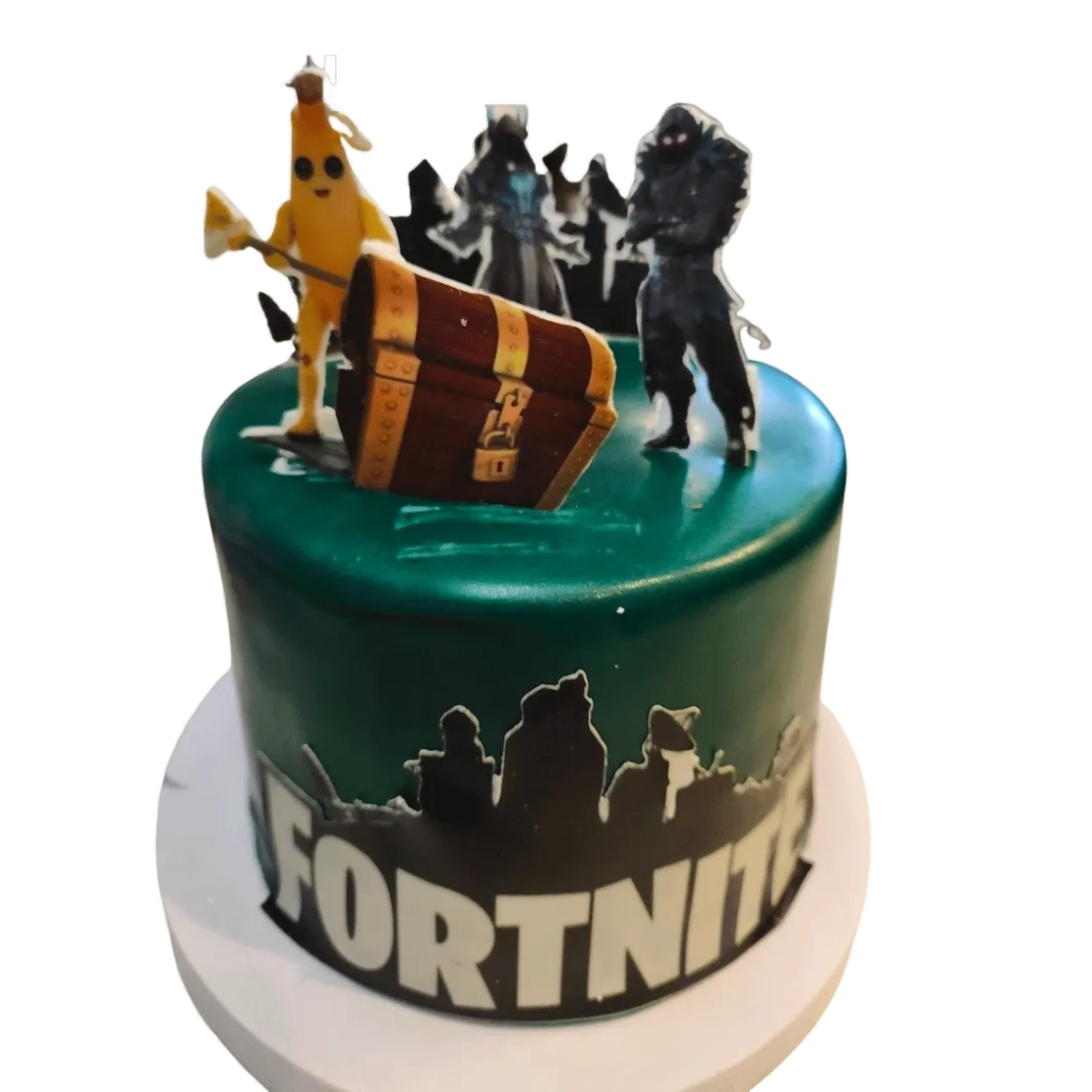 Fortnite sticker tårta - Mintårta