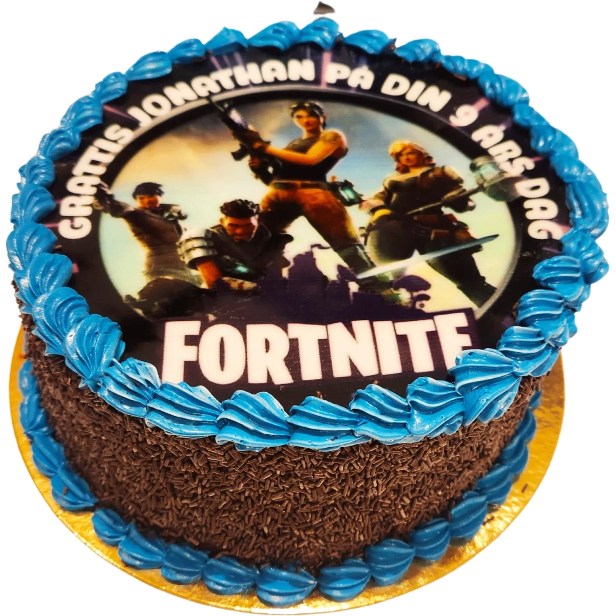 Fortnite tårta - Mintårta