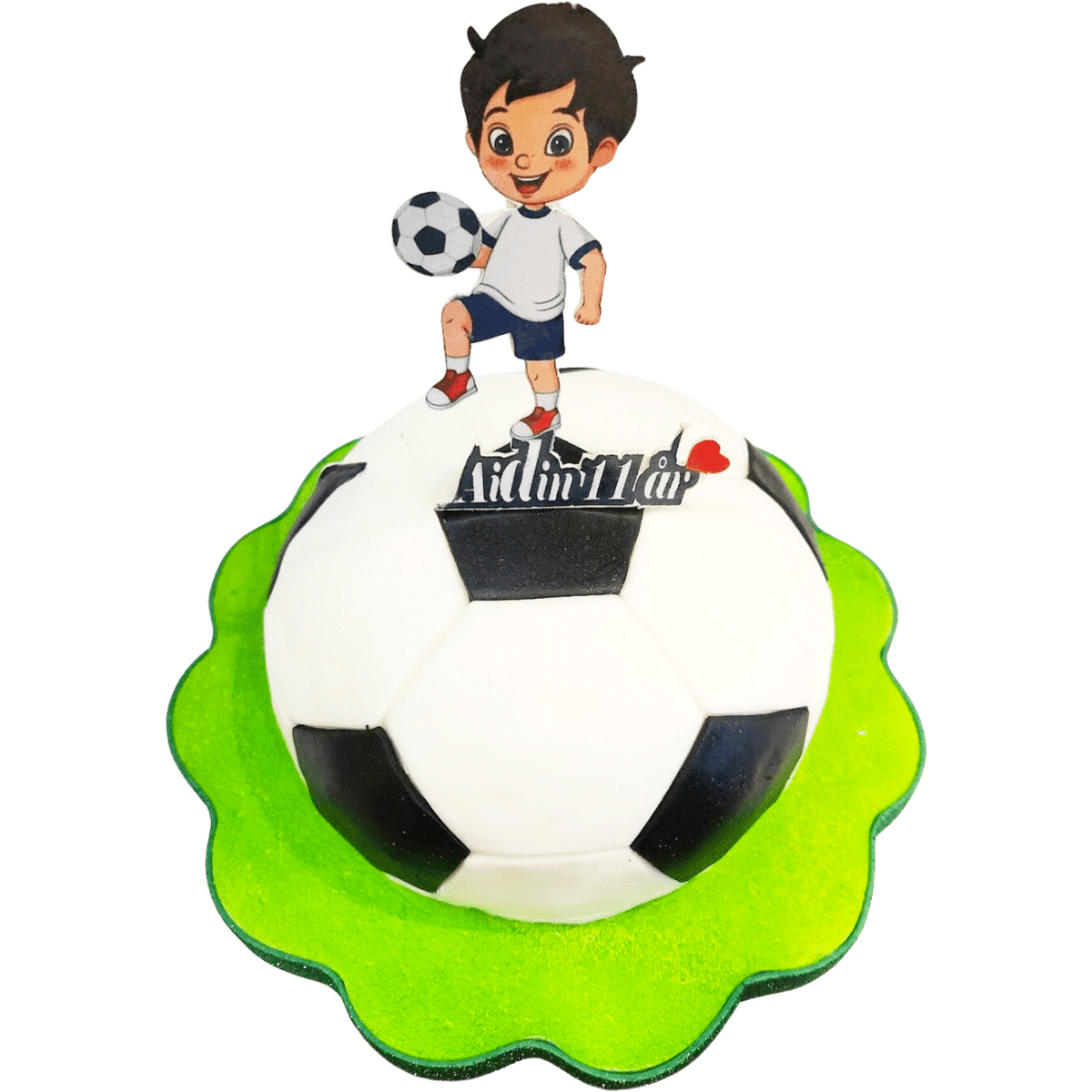 Fotbollstårta - Mintårta