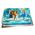 Frozen tårta med bild - Mintårta