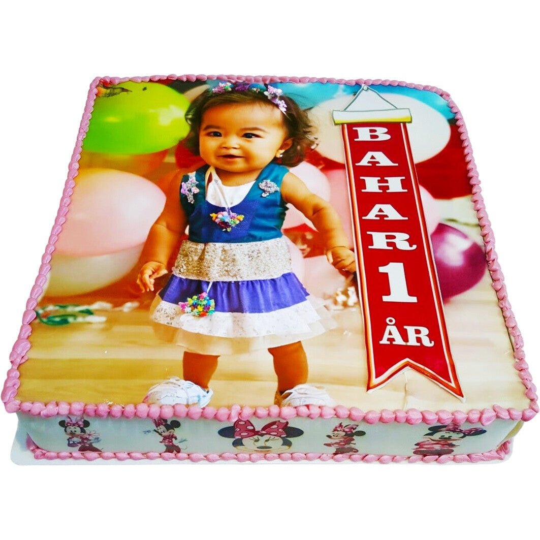 Fyrkantig bildtårta mimmi pigg - Mintårta