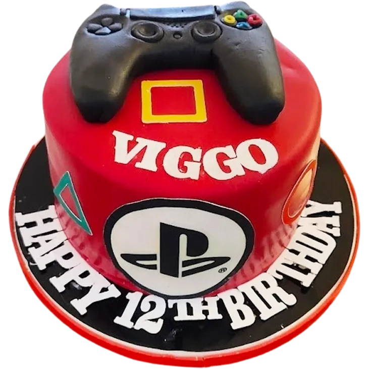Gaming Cake – Red Edition - Mintårta
