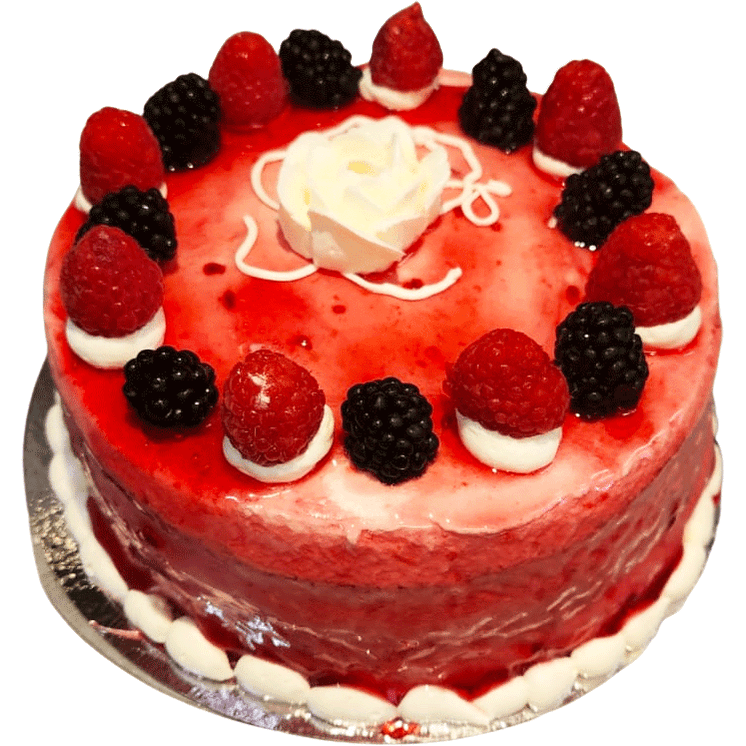 Hallon delipaste - Mintårta