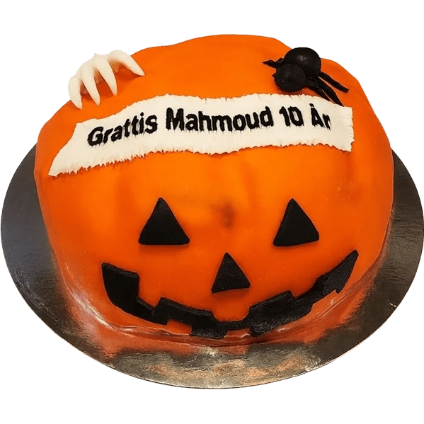 Halloween Tårta med Spindel & Hand - Mintårta