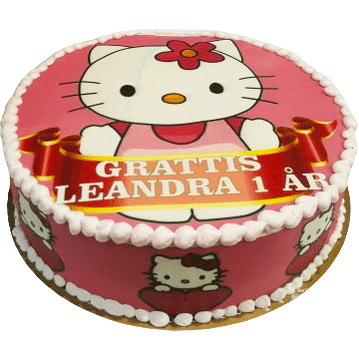 Hello Kitty cover 1 - Mintårta