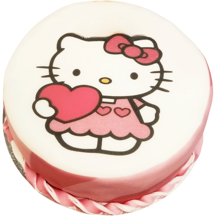 Hellokitty hjärta - Mintårta