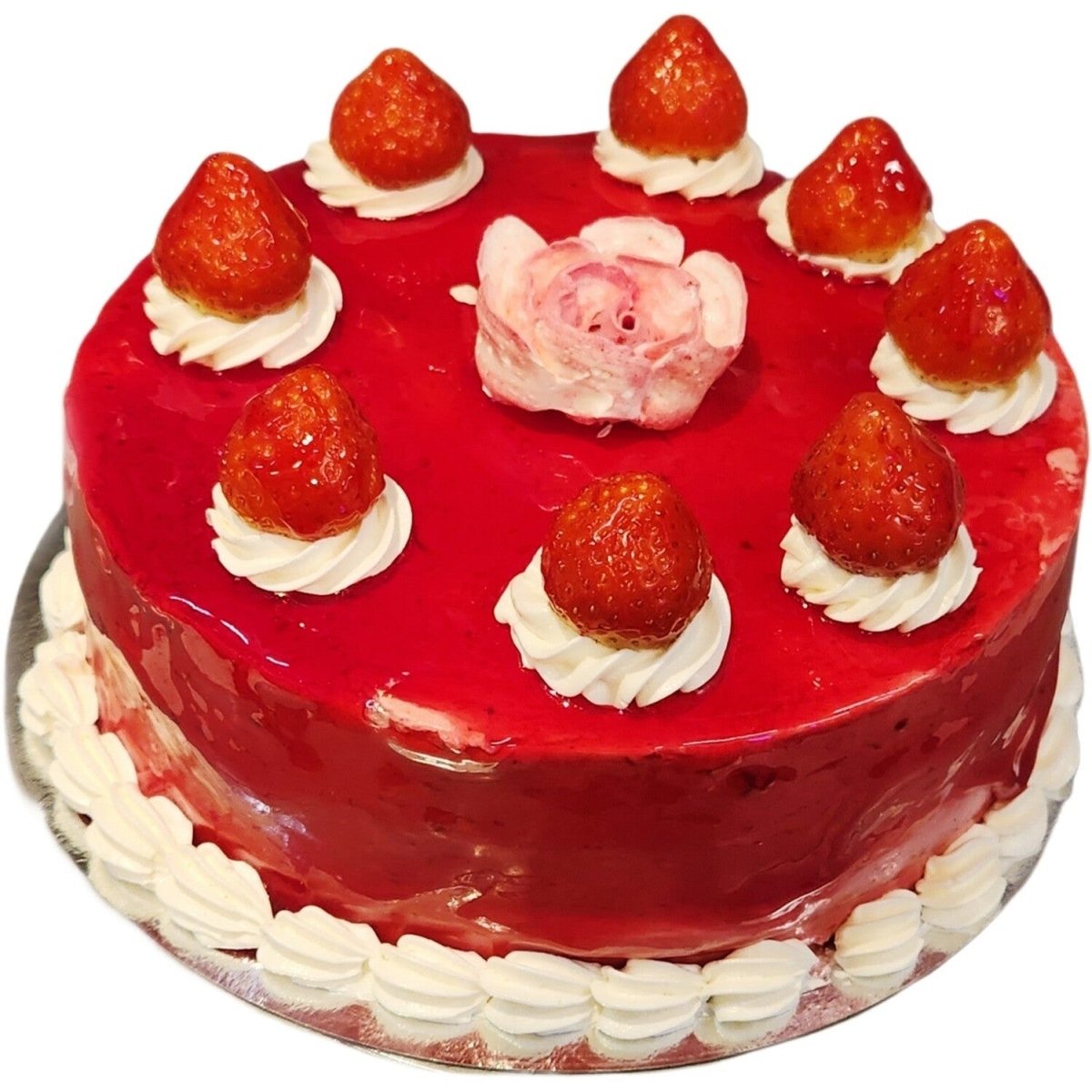 Jordgubb delipaste - Mintårta