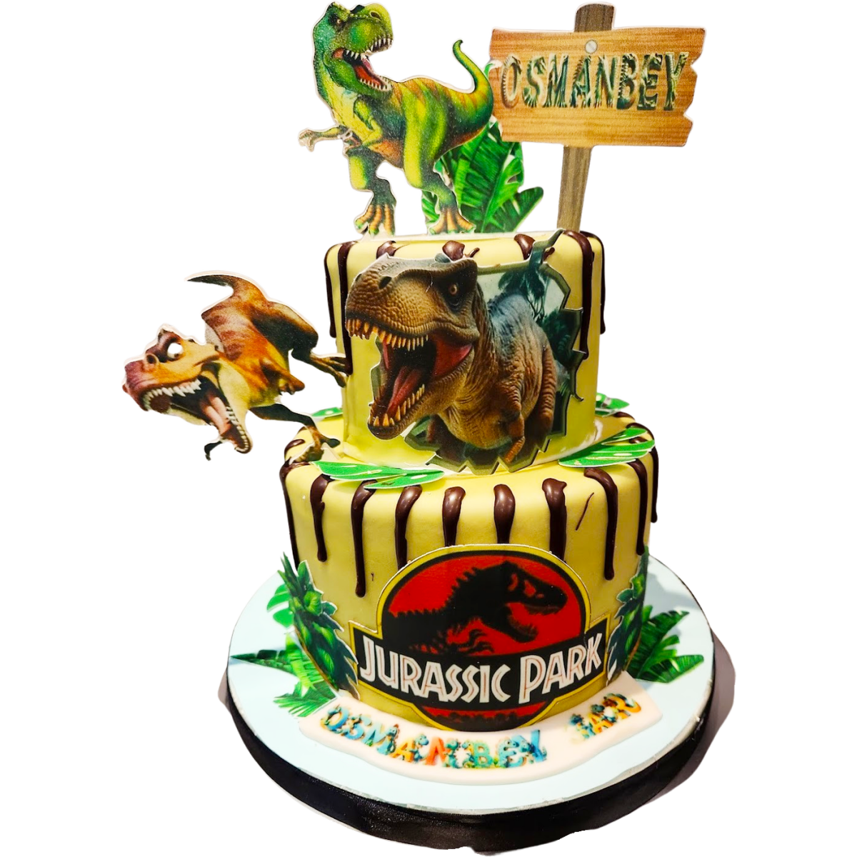 Jurassic Park - tårta - Mintårta