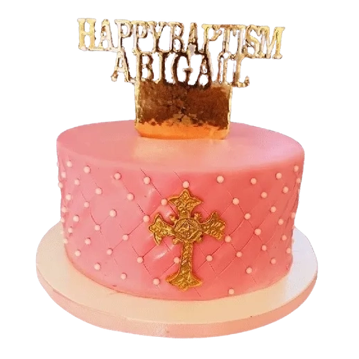 Konfirmations tårta rosa - Mintårta