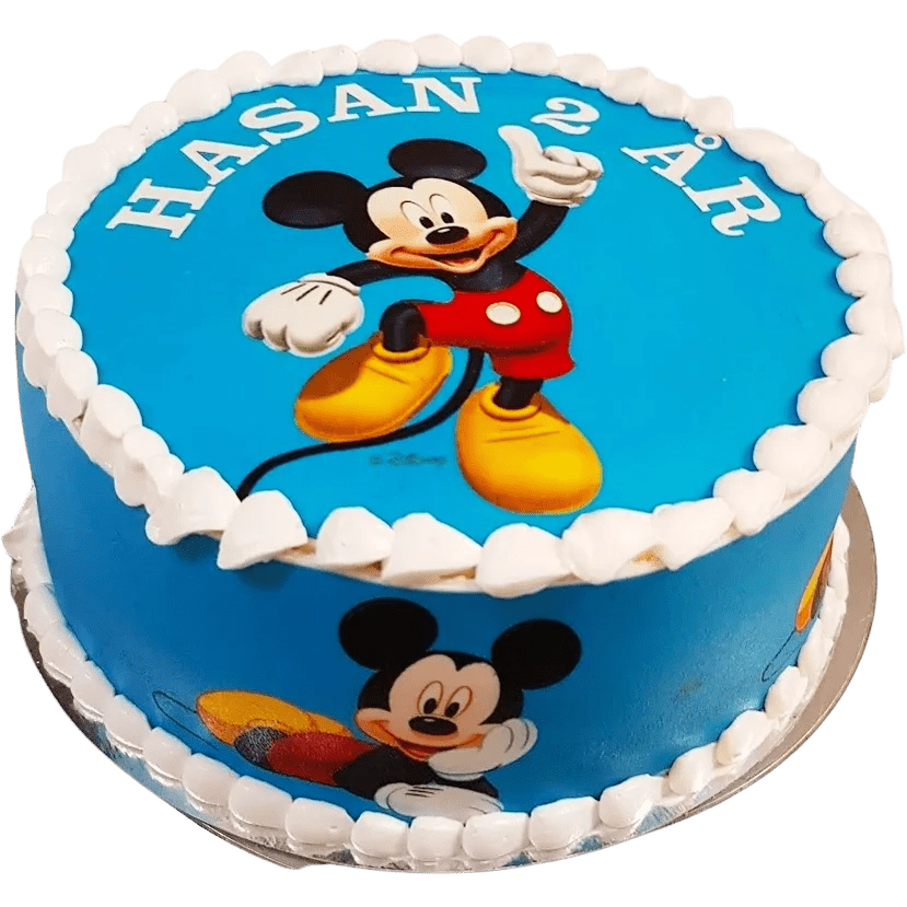 Musse Pigg tårta cover - Mintårta