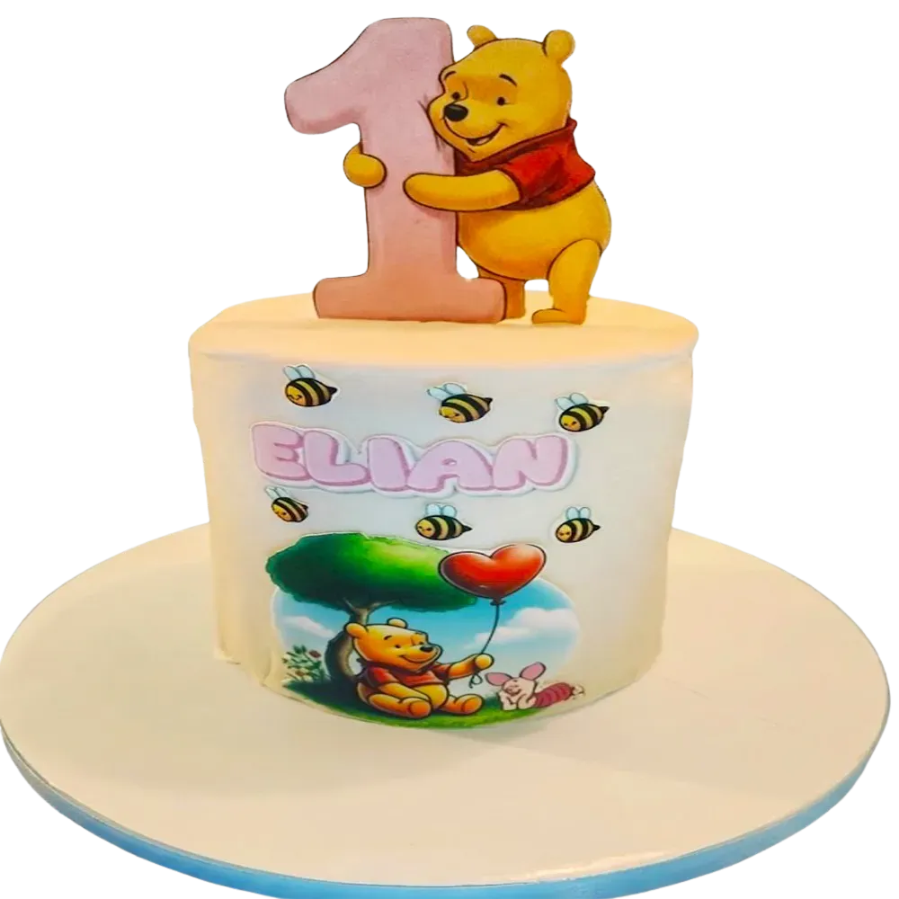 Nalle Puh tårta - Mintårta