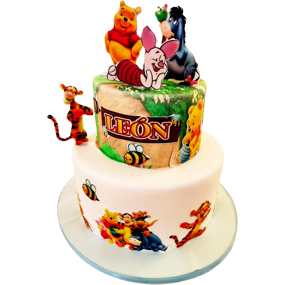 Nalle Puh våningsstårta - Mintårta