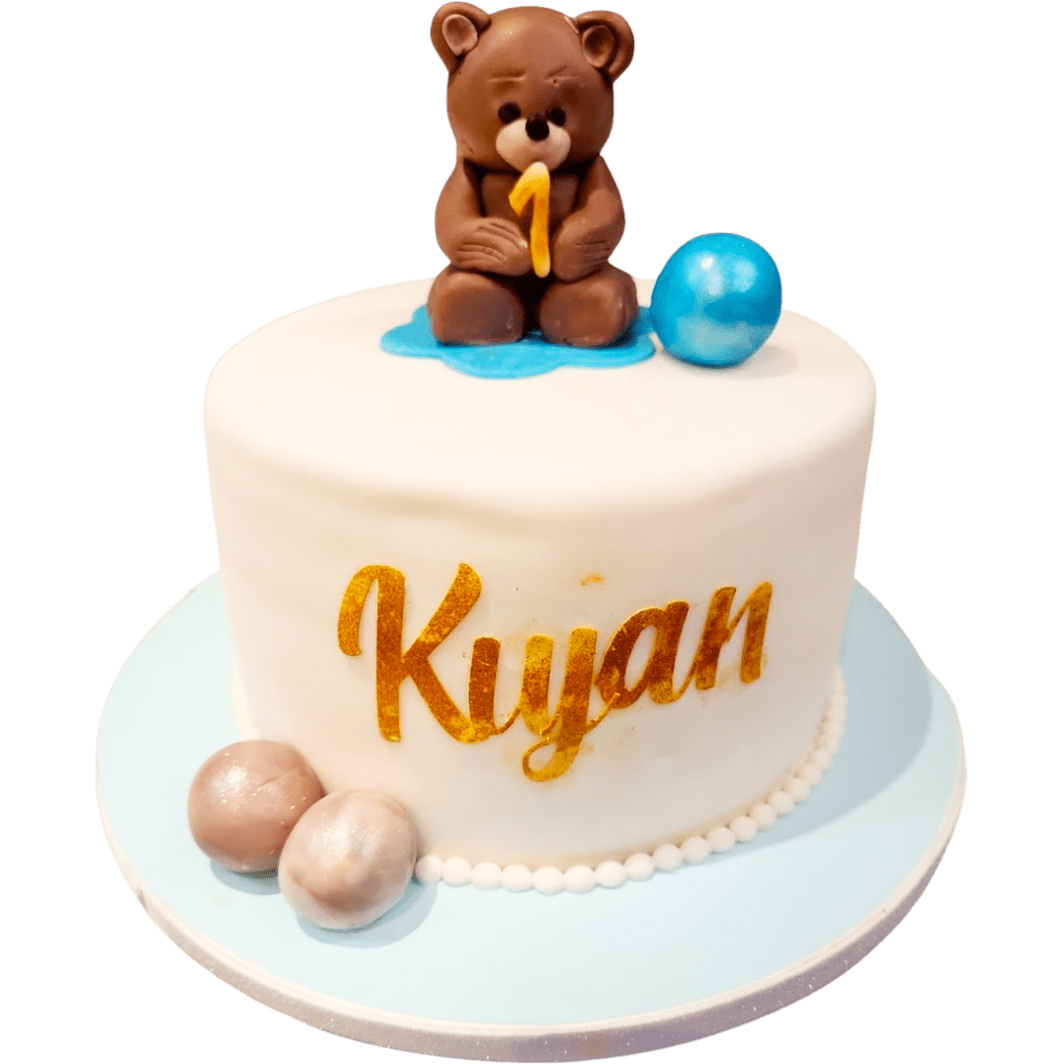 Nallebjörn guld edition - Mintårta