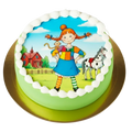 Pippi Långstrump Födelsedagstårta heltäckande - Mintårta