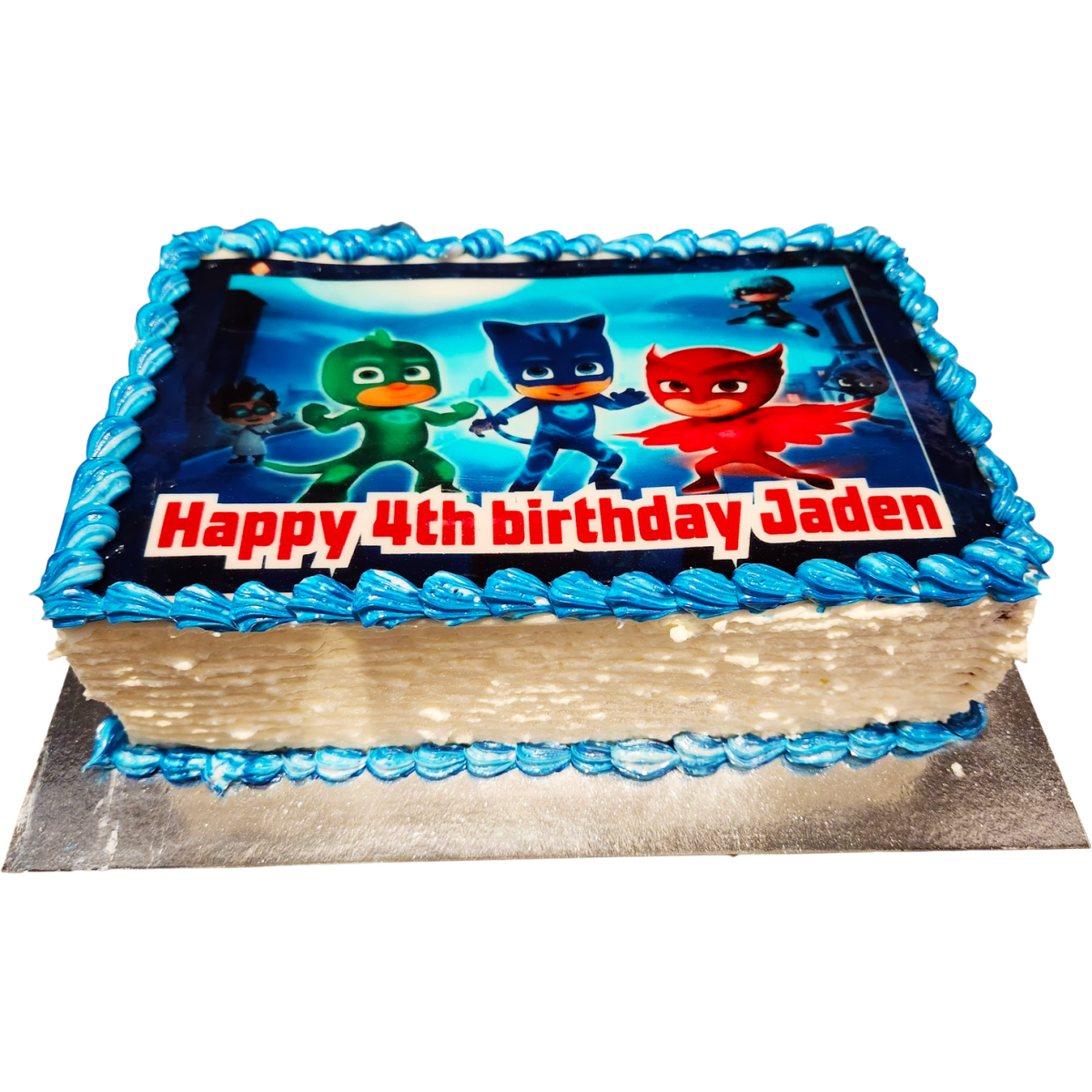 Pjmask bildtårta - Mintårta