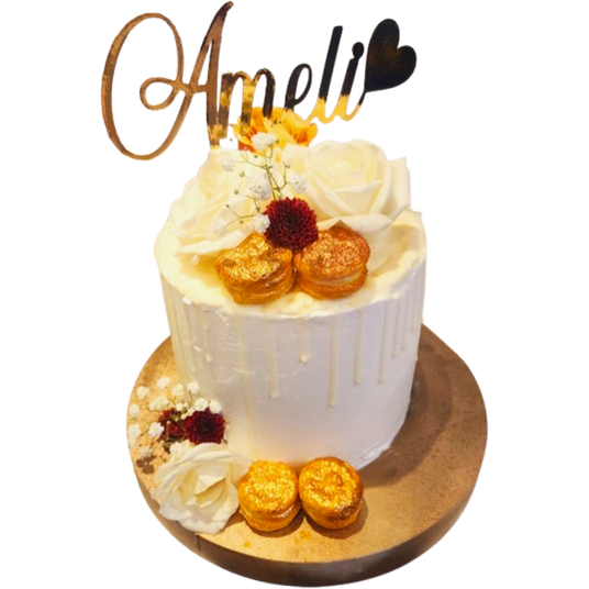 Rosegold tårta - Mintårta