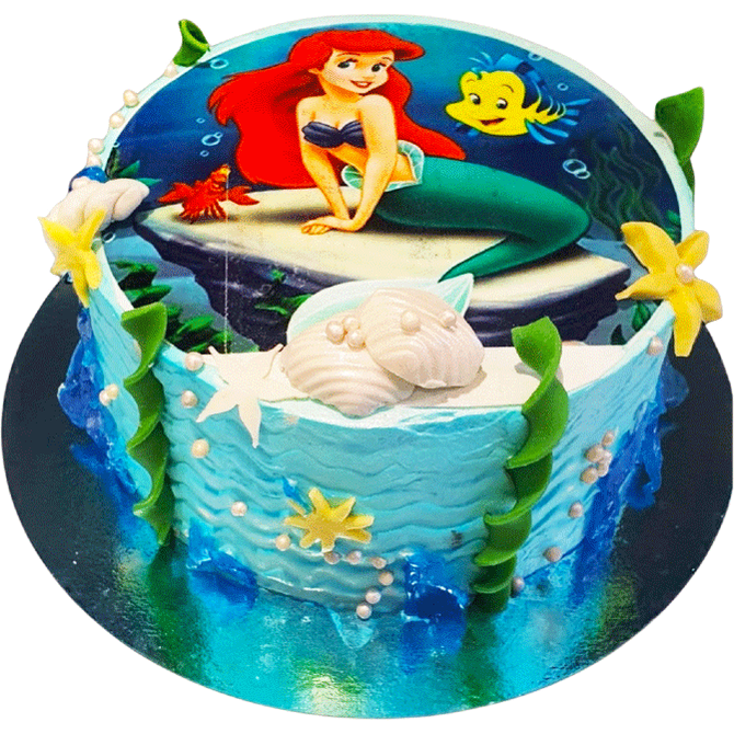 Sjöjungfru tårta - Mintårta