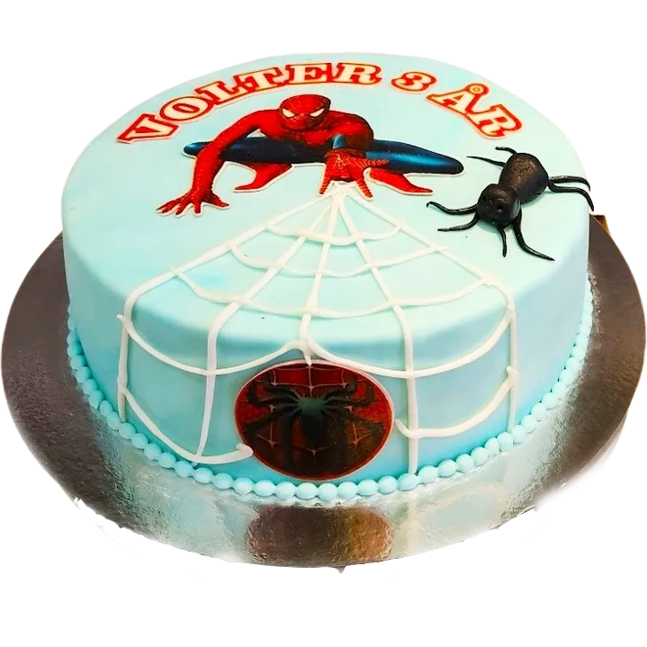 Spiderman volter - Mintårta
