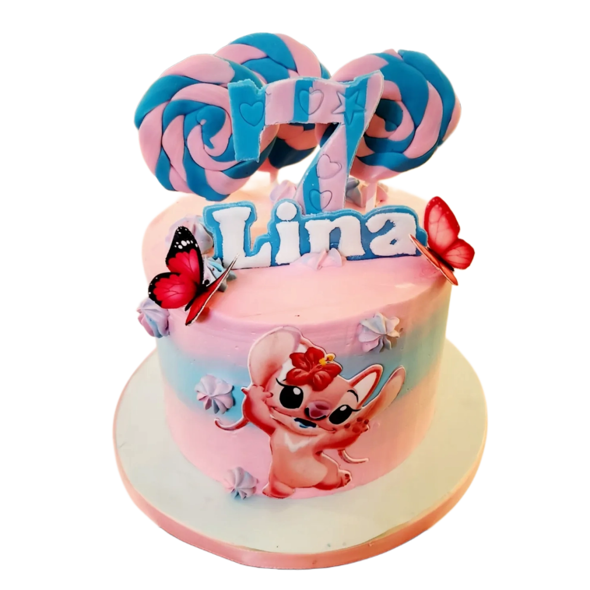 Stitch tårta - Mintårta