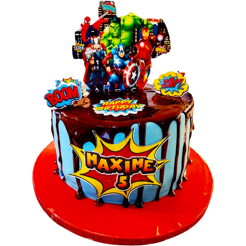 super heroes - Mintårta