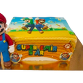 Super Mario tårta med figur - Mintårta