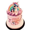 Unicorn tårta / Enhörningstårta regnbåge - Mintårta