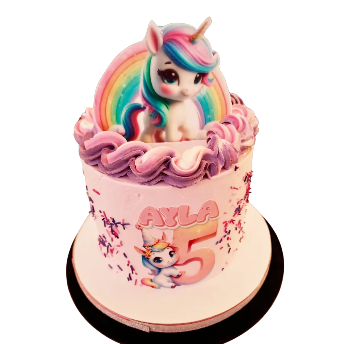 Unicorn tårta / Enhörningstårta regnbåge - Mintårta