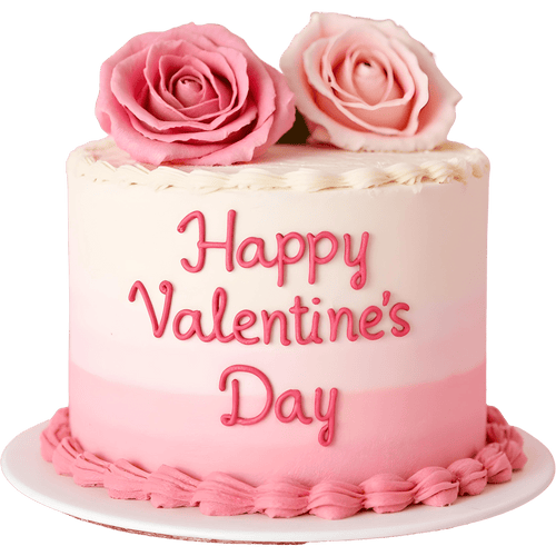 Valentina tårta rose - Mintårta