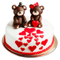 Valentina tårta söta björnar - Mintårta