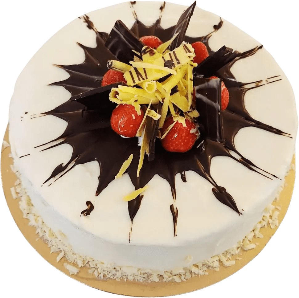 vit choklad tulpan tårta - Mintårta