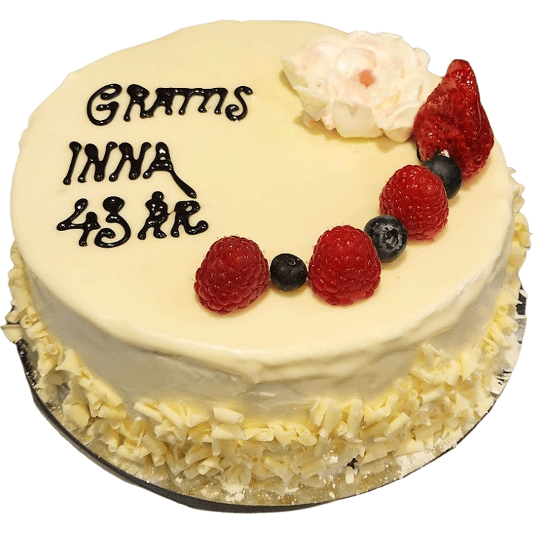 Vit tryffel tårta - Mintårta